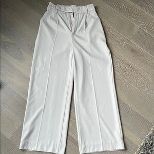 Misguided Wide Leg Pants in Cream
